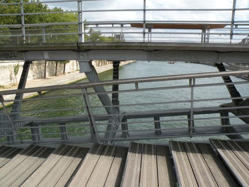  structure de la passerelle Solférino